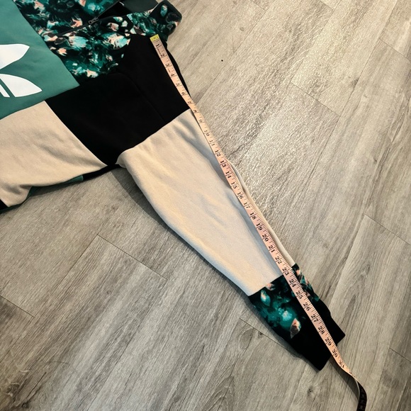 Teal Adidas one of a kind reworked sweatshirt 3/4 zip sweatshirt - Picture 8 of 8